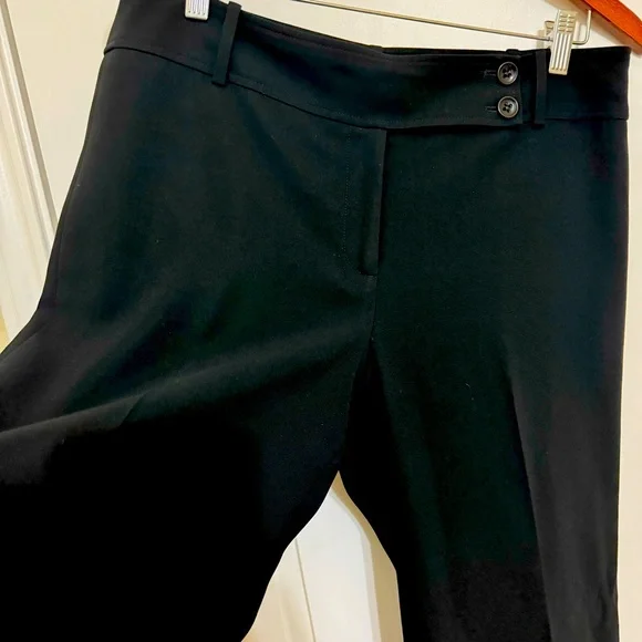 Ann Taylor Margo wide leg black pants 8 - Picture 4 of 5